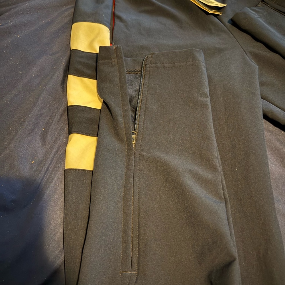 Black Pants with white Stripes